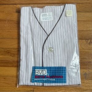 Vintage BVD “Permanent Press” Boys Pajama Set Size 20 Short Sleeve Shorts Yellow